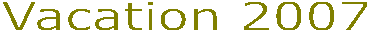 Vacation 2007